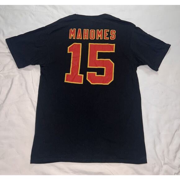 Kansas City Chiefs Patrick Mahomes T-Shirt Size Medium Black 15 SS Fanatics Tee - Picture 9 of 11